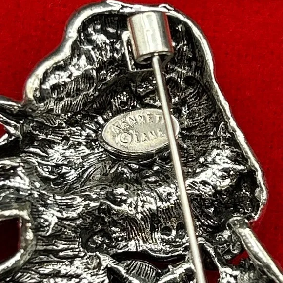 Vintage Kenneth Jay Lane Sparkling Elephant Brooch - Picture 5 of 6